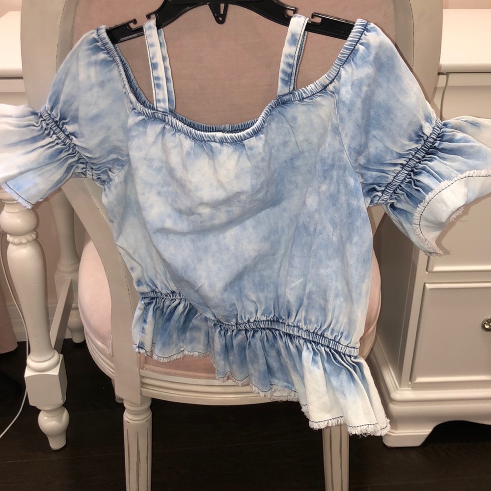 denim top